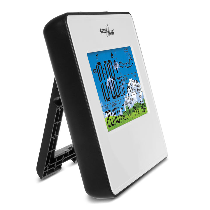 Stație meteo wireless IN/OUT temperatură umiditate faza lunii GreenBlue GB147W alb