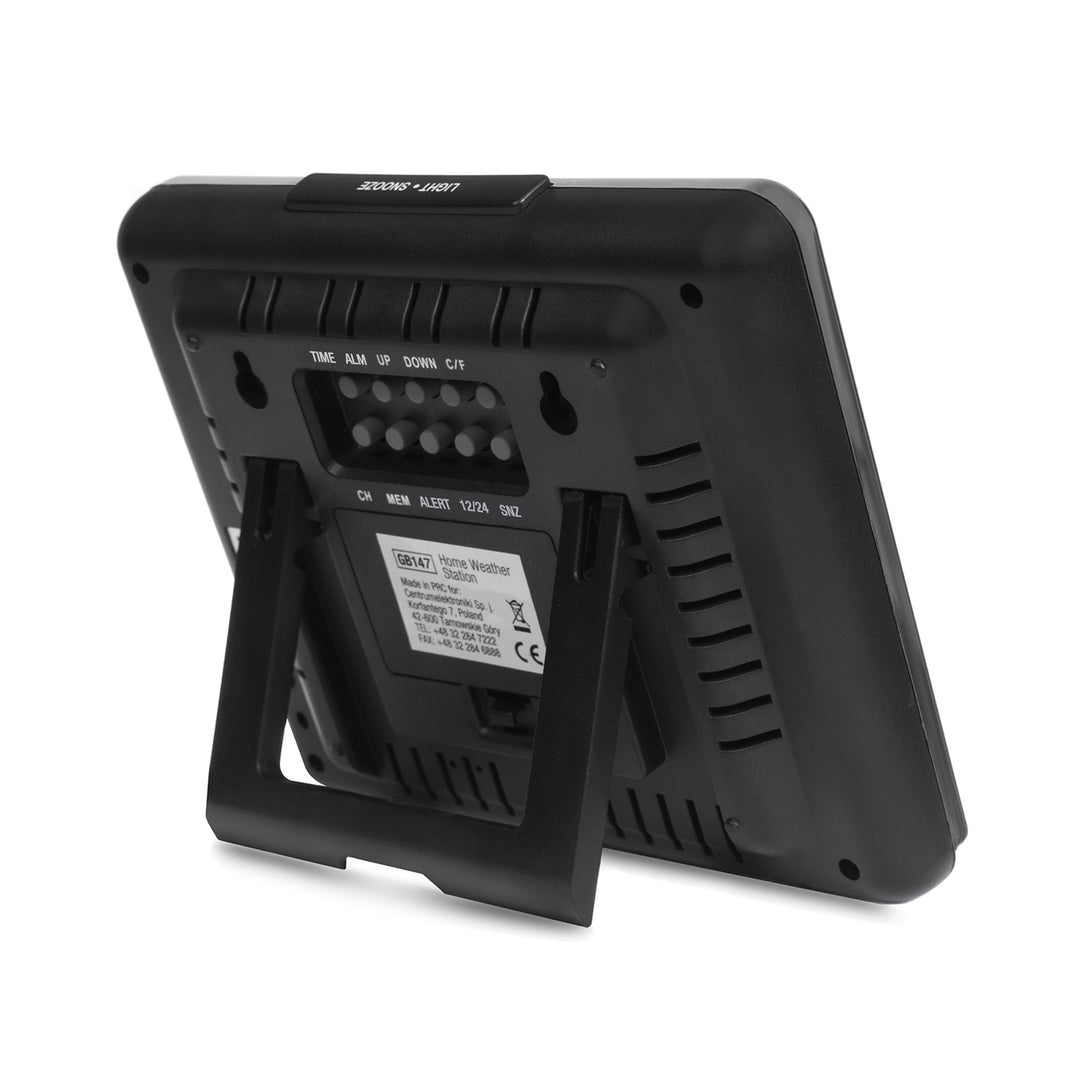 Stație meteo wireless IN/OUT temperatură umiditate faza lunii GreenBlue GB147W alb