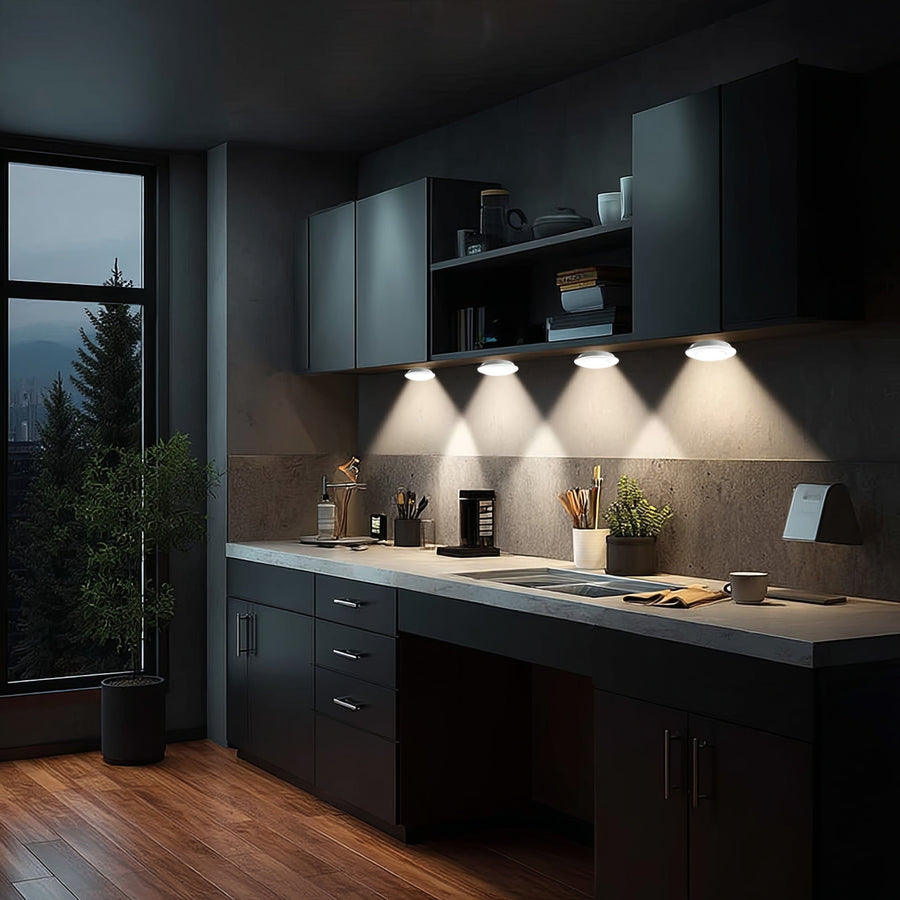 Set de 6 Lampi LED Maclean cu Control din Telecomanda