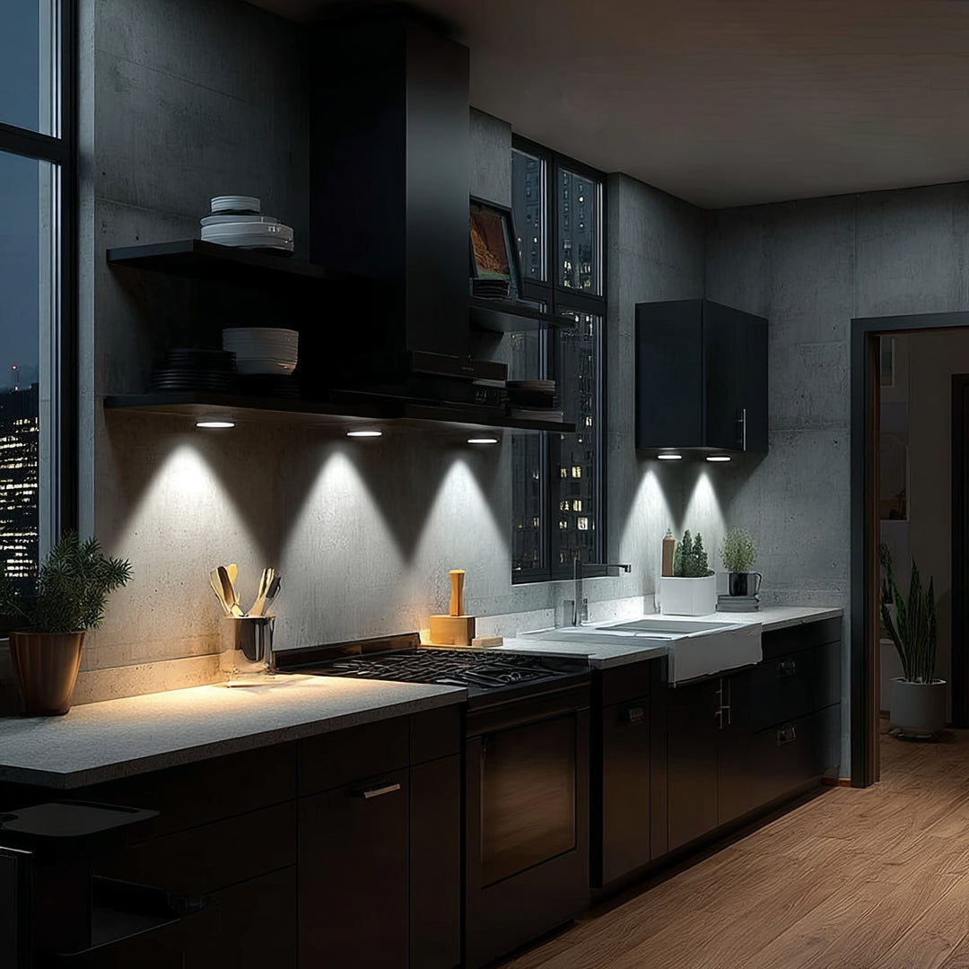 Set de 6 Lampi LED Maclean cu Control din Telecomanda