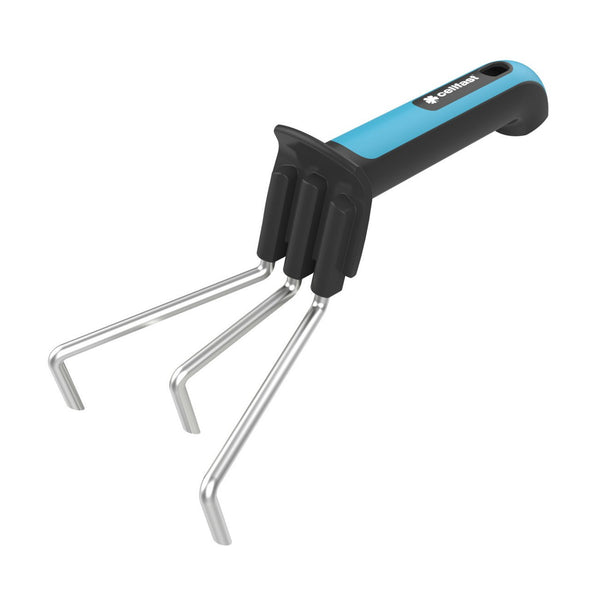 Grebla de mana Cultivator Cellfast, mâner ergonomic, oțel inoxidabil, Ergo