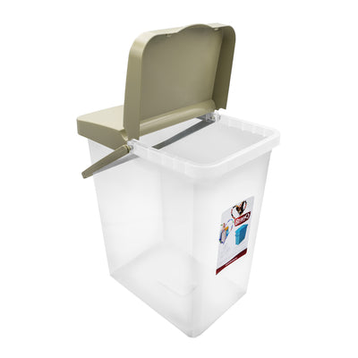 Recipient transparent pentru hrană sub formă de pulbere, 10 l, BranQ 1311