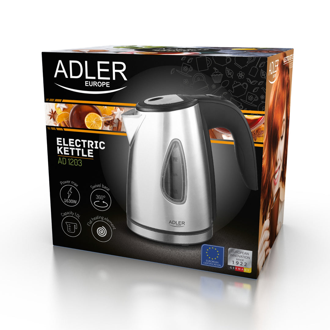 Ceainic electric fără fir de 1 litru Adler AD 1203