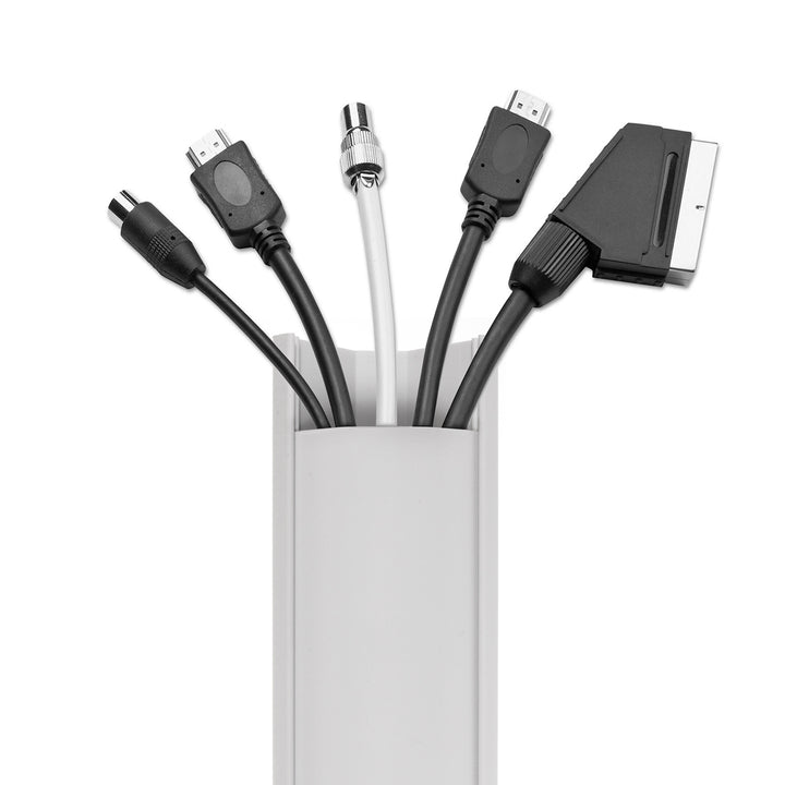 Bandă de mascare Maclean, Conductă pentru cabluri, Cu bandă, Alb, 1,5m 73*42mm, MCTV-577