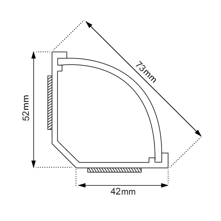 Bandă de mascare Maclean, Conductă pentru cabluri, Cu bandă, Alb, 1,5m 73*42mm, MCTV-577