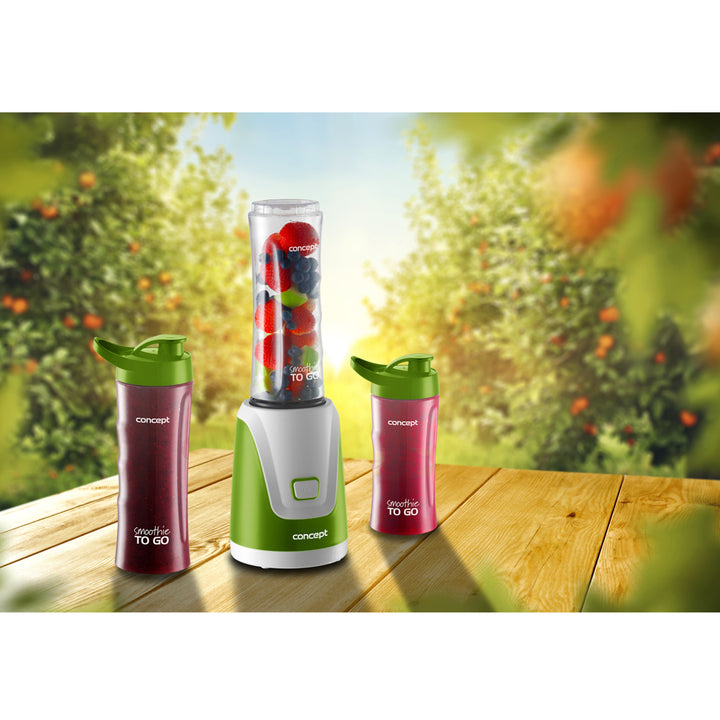 Aparat pentru smoothie Concept, 3 sticle de amestecare, 300 W, SM3365
