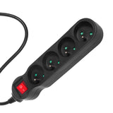 Maclean Energy Power Strip MCE180 Cablu prelungitor cu 4 prize și întrerupător