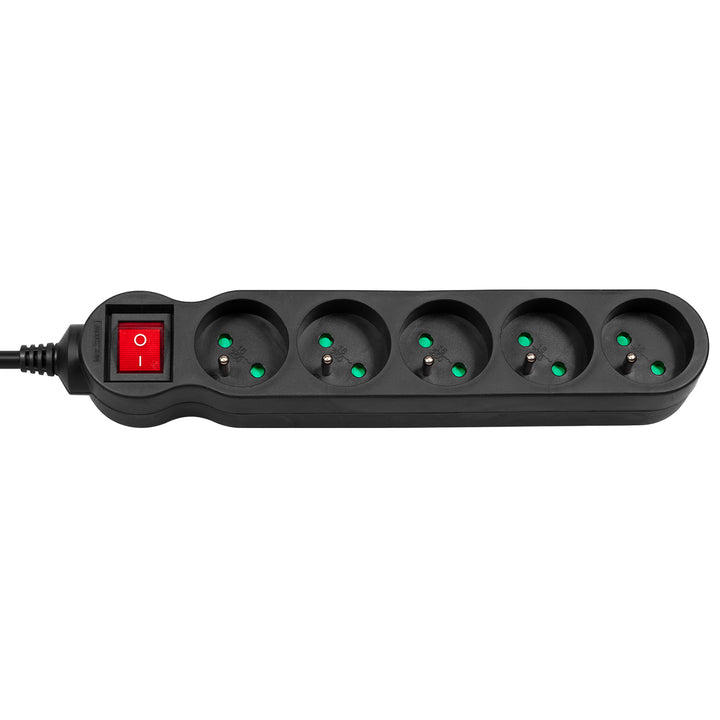 Maclean Energy power strip MCE183 Cablu de extensie cu 5 prize cu întrerupător