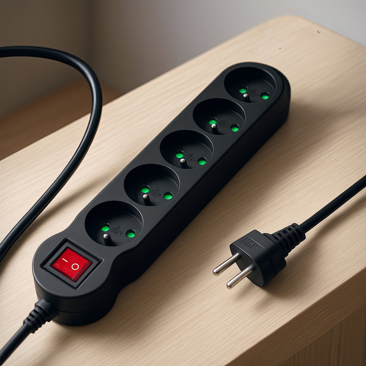 Maclean Energy power strip MCE183 Cablu de extensie cu 5 prize cu întrerupător