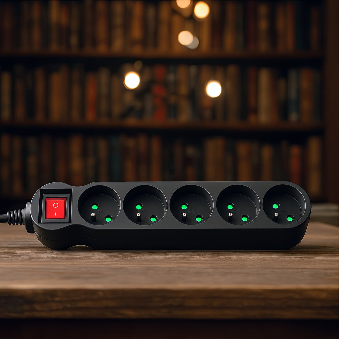 Maclean Energy power strip MCE183 Cablu de extensie cu 5 prize cu întrerupător