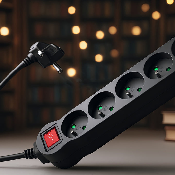 Maclean Energy power strip MCE183 Cablu de extensie cu 5 prize cu întrerupător