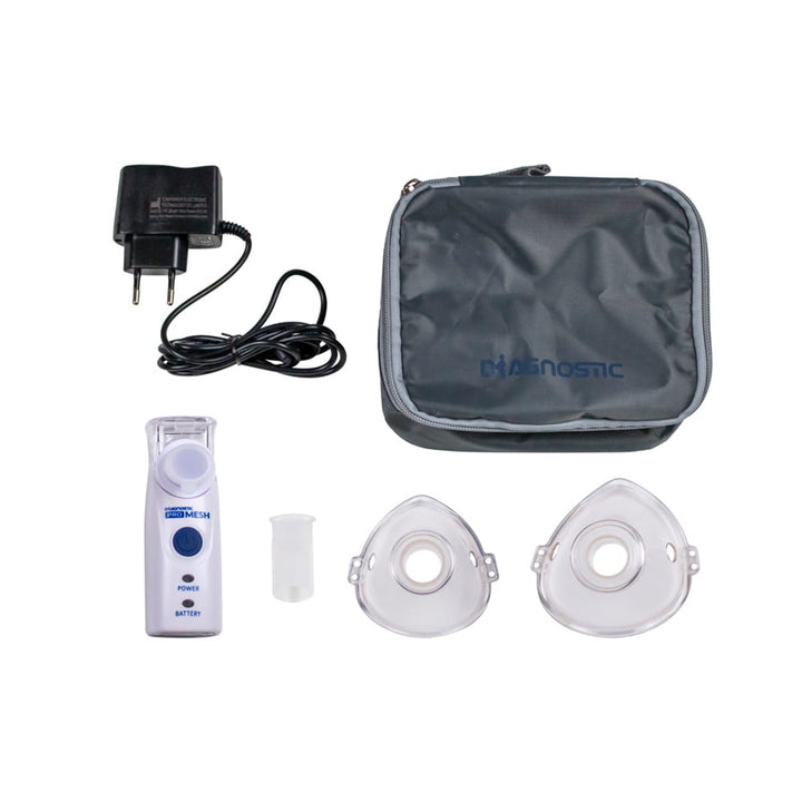 Inhalator cu plasă Diagnostic Pro Mesh, set cu 2 măști și husă