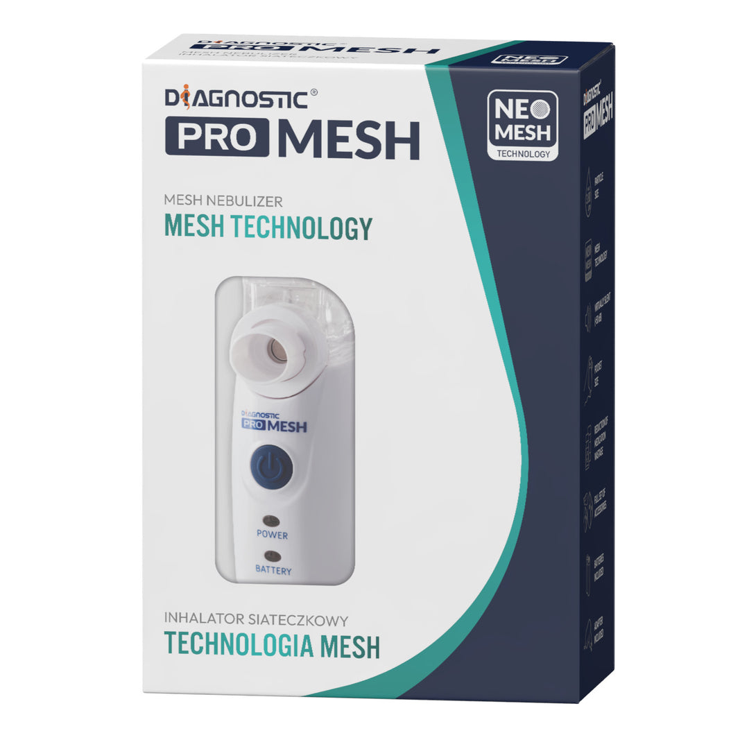 Inhalator cu plasă Diagnostic Pro Mesh, set cu 2 măști și husă