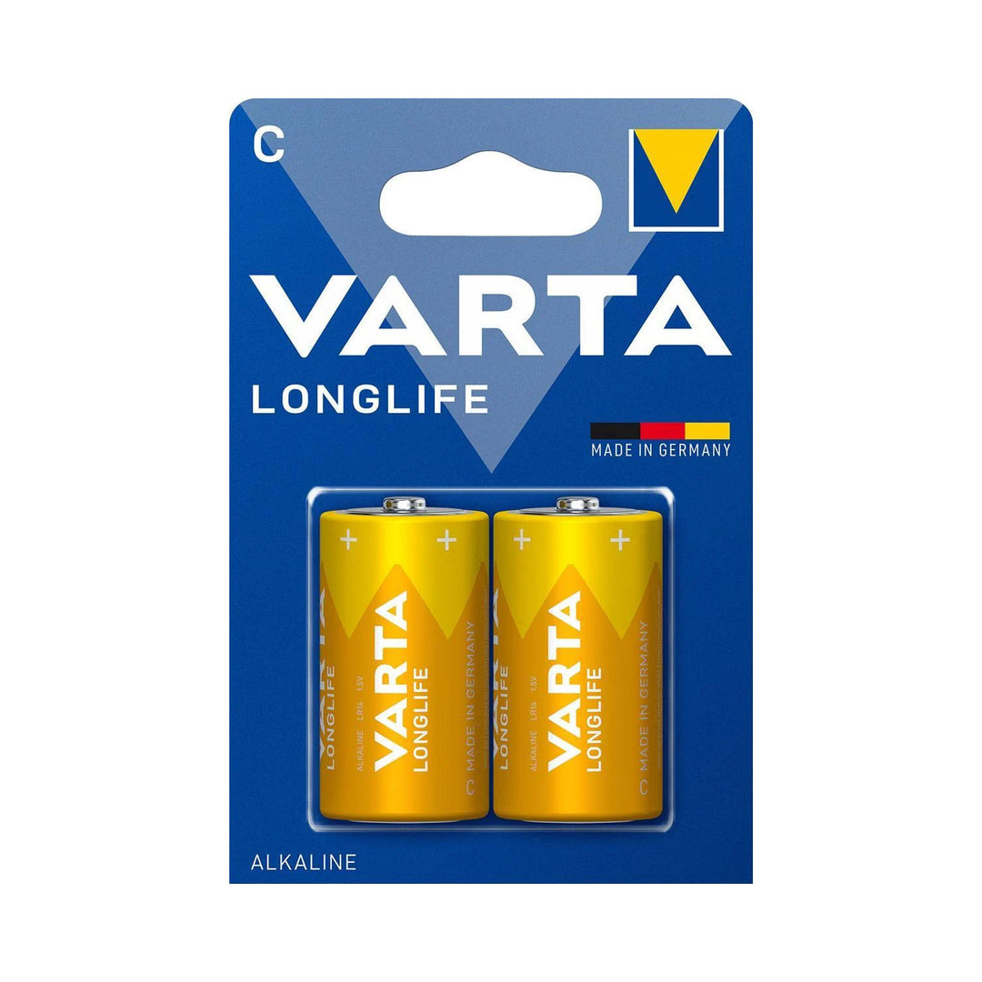 2x Varta R-14 LR14 C 1.5V baterii alcaline blister