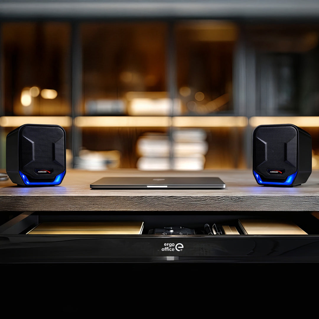 Set boxe PC, 6W, USB, Audiocore AC865, negru, jack 3.5