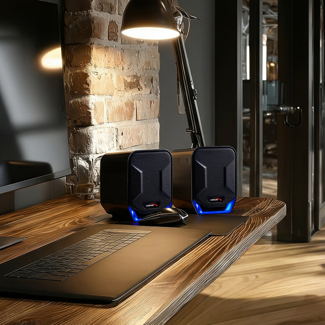 Set boxe PC, 6W, USB, Audiocore AC865, negru, jack 3.5