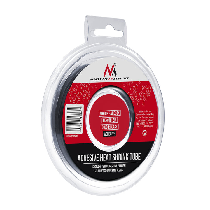 Tuburi termocontractabile cu adeziv 3:1 12.7mm*5m Maclean MCTV-541