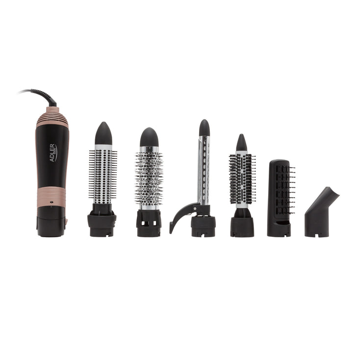 Adler fier de călcat cu ondulator și uscător, multifuncțional, 6 accesorii, 2 setări de temperatură, 1000 W, AD 2022