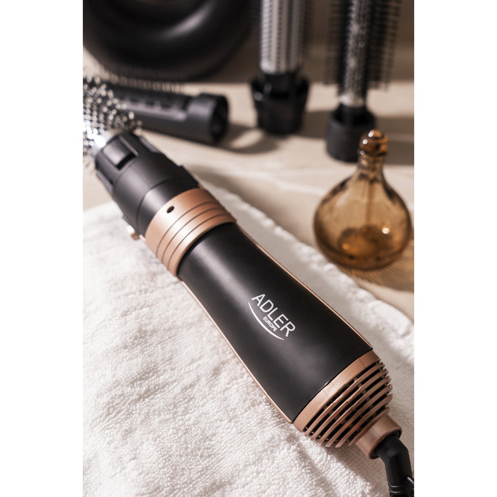 Adler fier de călcat cu ondulator și uscător, multifuncțional, 6 accesorii, 2 setări de temperatură, 1000 W, AD 2022