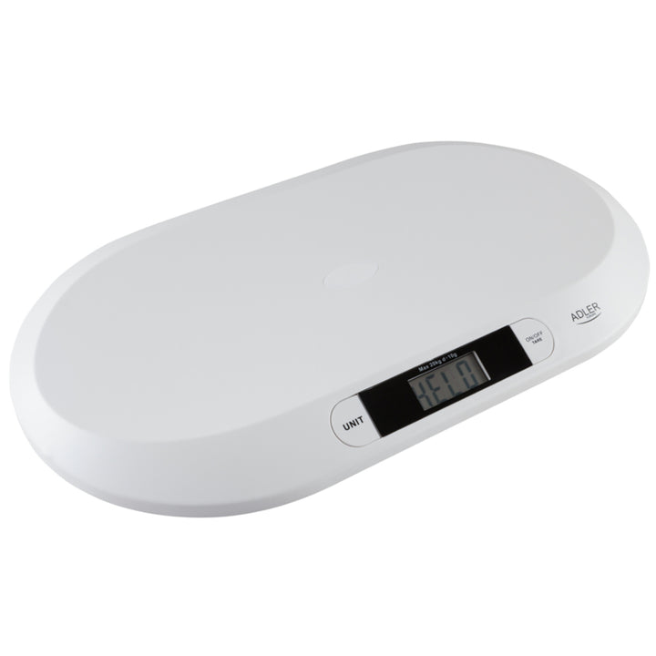 Cântar pentru copii și bebeluși Adler, afișaj LCD, iluminare din spate, funcție de tarare AD8139