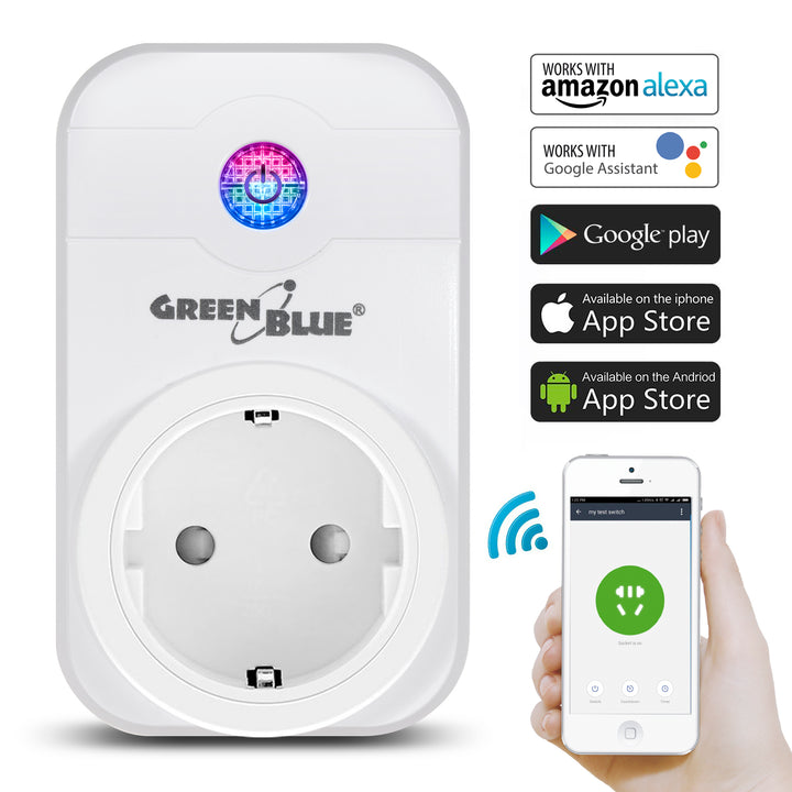 Priză inteligentă GreenBlue GB155G WiFi poate fi operată prin intermediul unei aplicații iOS sau Android