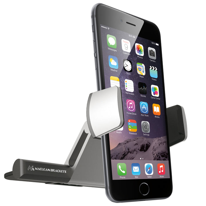 Maclean Suport pentru telefon cu fantă pentru CD, seria Comfort, aluminiu + ABS, MC-782