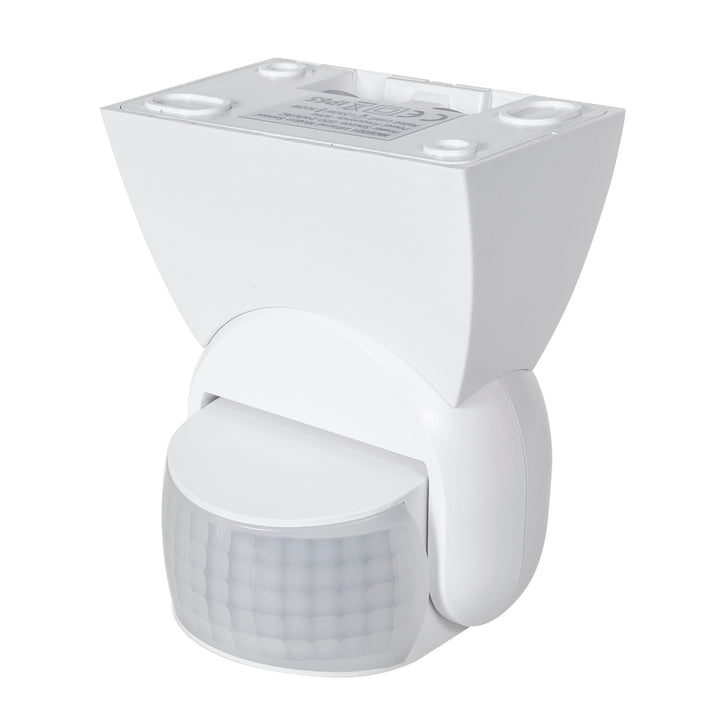 Detector de mișcare Maclean PIR, infraroșu, IP65, alb, rază de acțiune 12m, MCE201W