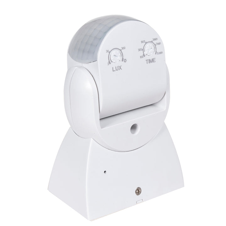 Detector de mișcare Maclean PIR, infraroșu, IP65, alb, rază de acțiune 12m, MCE201W