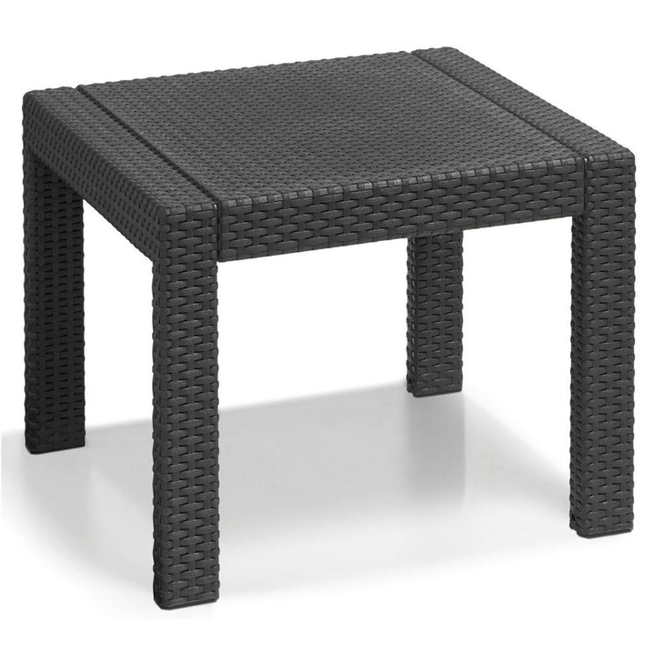 Set mobilier de grădină 3 elemente Rosario grafit imitație rattan-tricot Curver