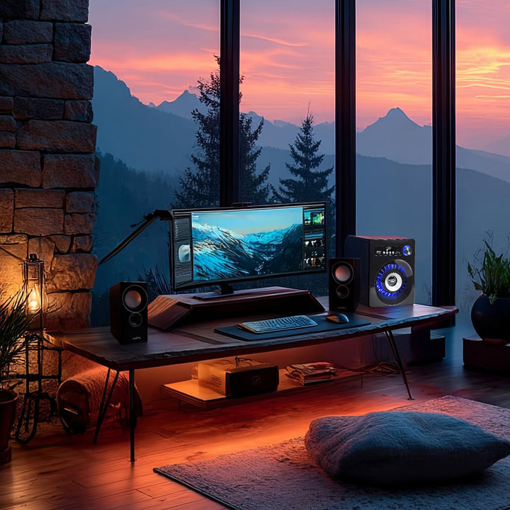 Sistem audio Bluetooth 2.1 Audiocore, radio FM, jack TF, AUX, alimentare USB, AC910