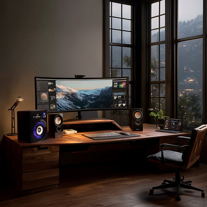 Sistem audio Bluetooth 2.1 Audiocore, radio FM, jack TF, AUX, alimentare USB, AC910