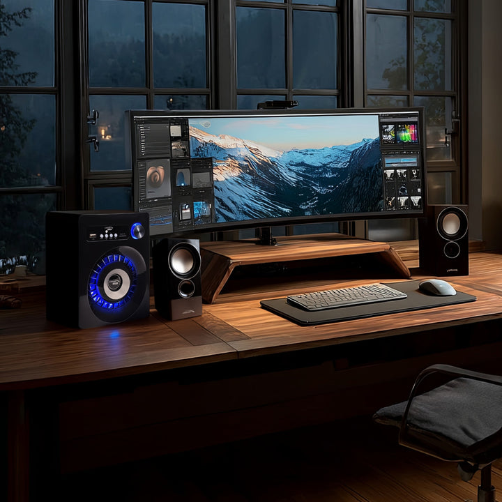 Sistem audio Bluetooth 2.1 Audiocore, radio FM, jack TF, AUX, alimentare USB, AC910