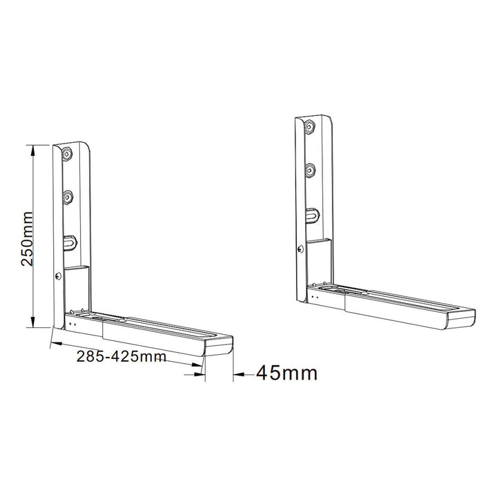 Suport de perete pentru cuptor cu microunde MC-01 30kg lungime picior reglabil