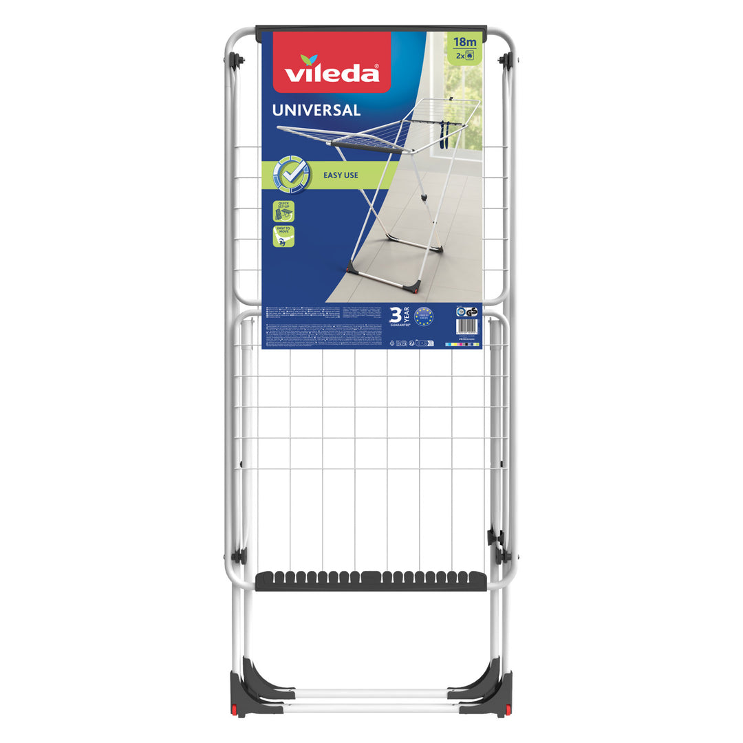 Vileda Universal pliante roată uscător de rufe 18m
