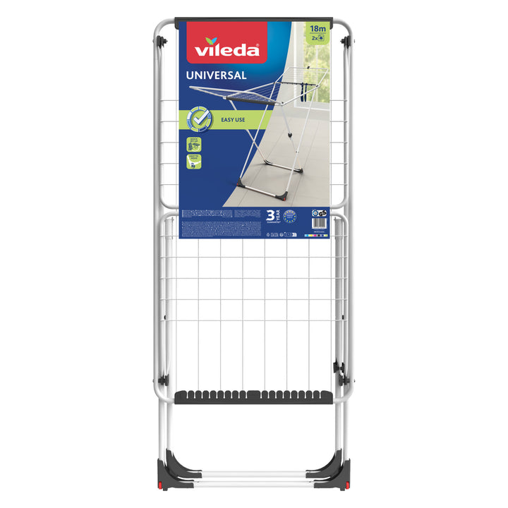 Vileda Universal pliante roată uscător de rufe 18m