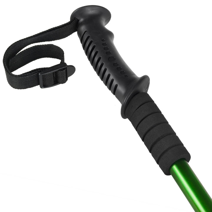Bețe de Nordic Walking din aluminiu, telescopice, de 65-135 cm, de culoare verde