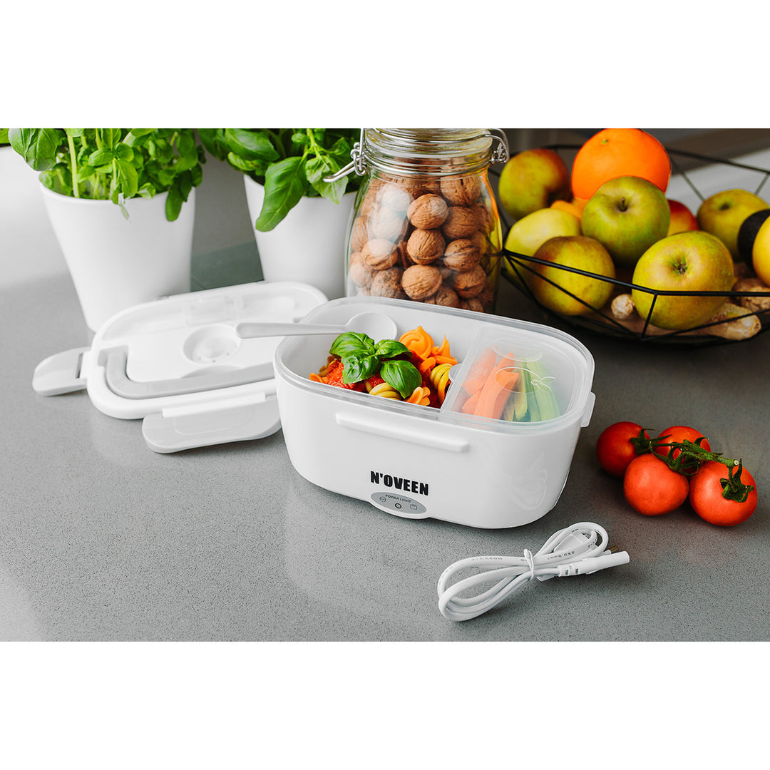 Încălzitor electric pentru mâncare Noveen LB310, de culoare gri, pentru cutia de prânz
