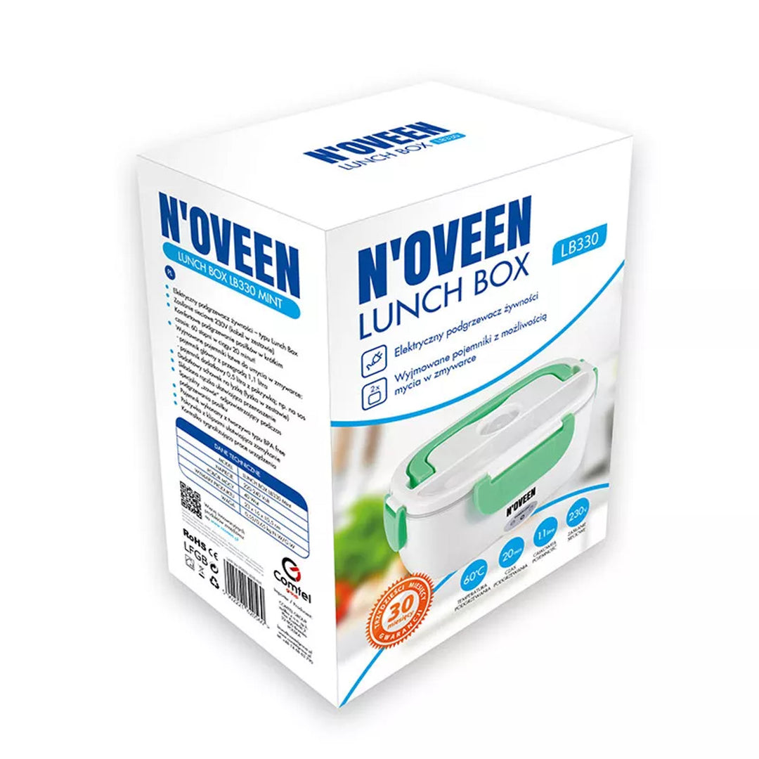Încălzitor electric pentru mâncare și cutie de prânz Noveen LB330, culoare mentă