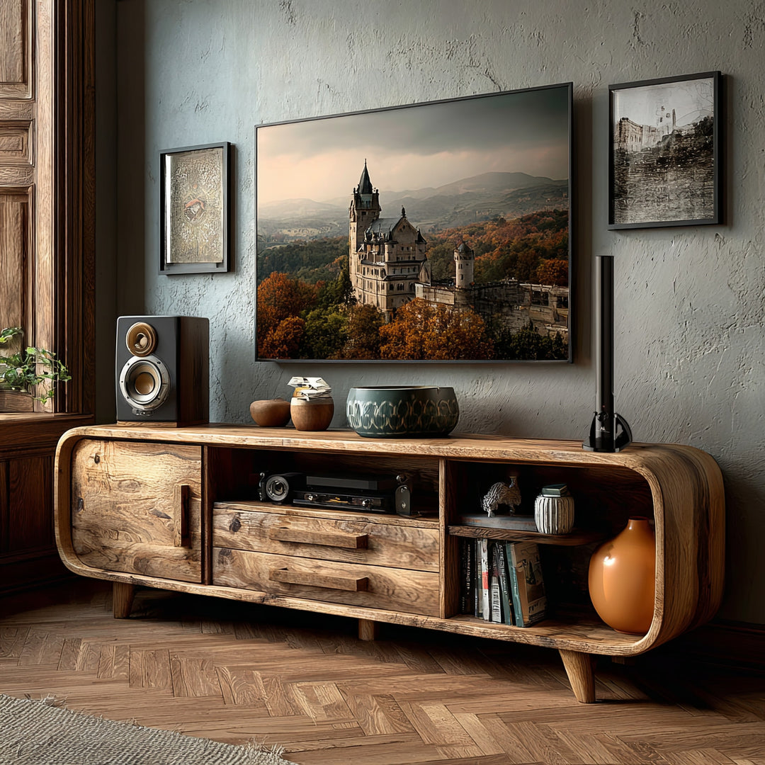 Interior TV Antena HDTV DVB-T2 HEVC LTE DAB FM 100dBμV Amplificator Digital TV