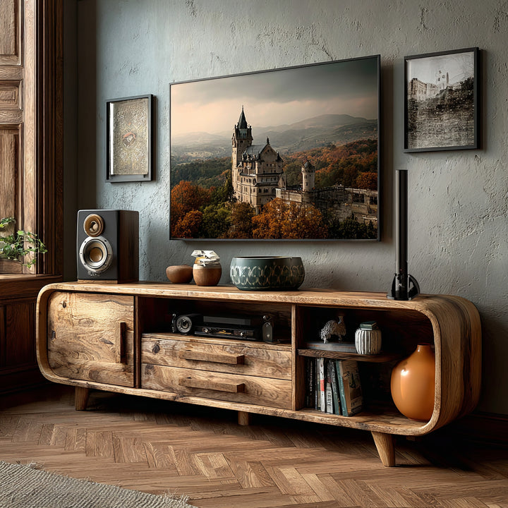 Interior TV Antena HDTV DVB-T2 HEVC LTE DAB FM 100dBμV Amplificator Digital TV