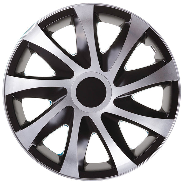 Capace de butuci universale 13" NRM DRACO CS negru/argintiu 4 bucăți