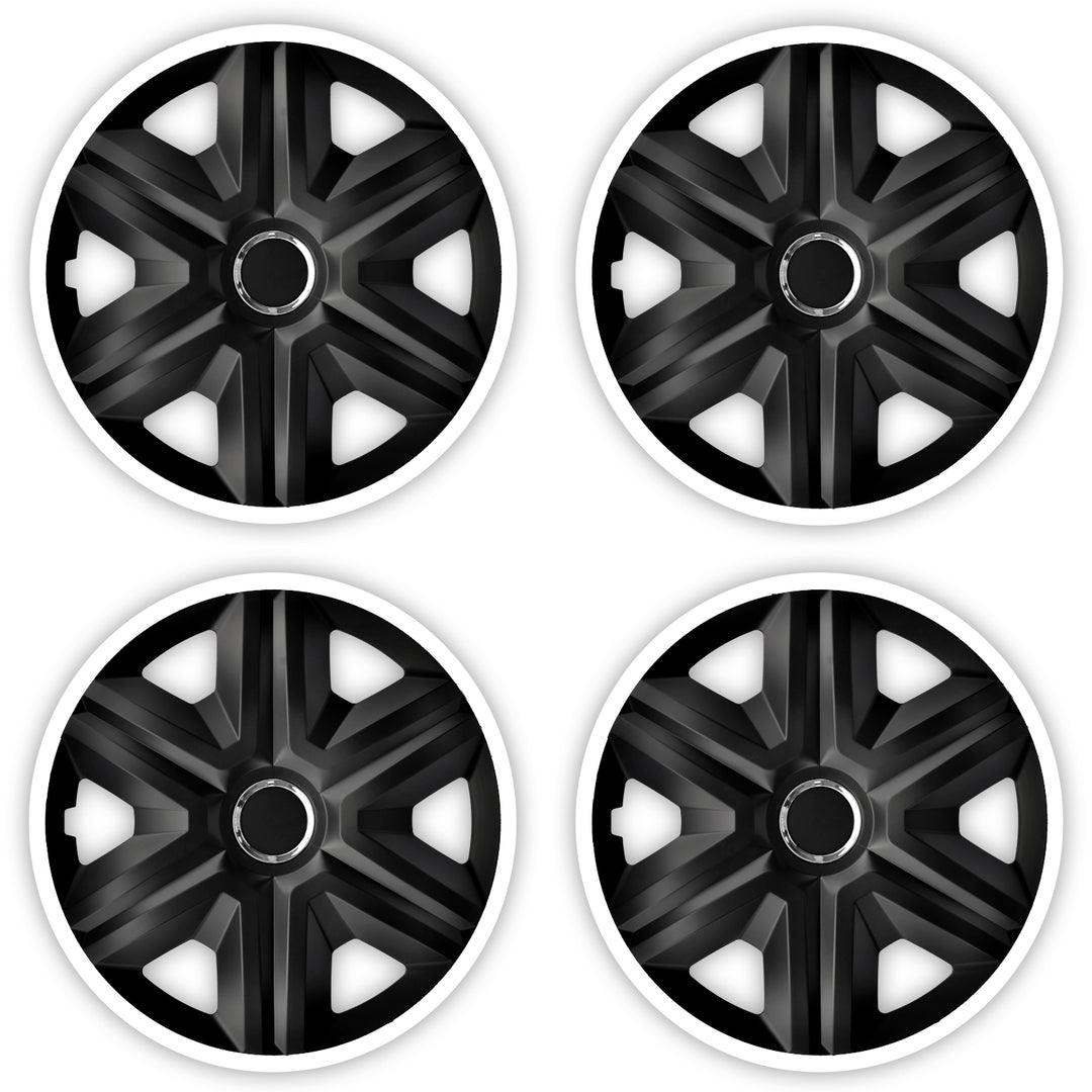 Capace de butuci universale 15" NRM FAST LUX alb 4 bucăți