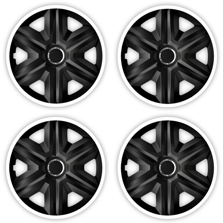 Capace de butuci universale 15" NRM FAST LUX alb 4 bucăți