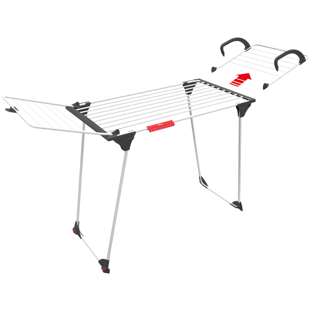 Uscător de rufe Vileda Premium 2-în-1 cu blocare cu aripă