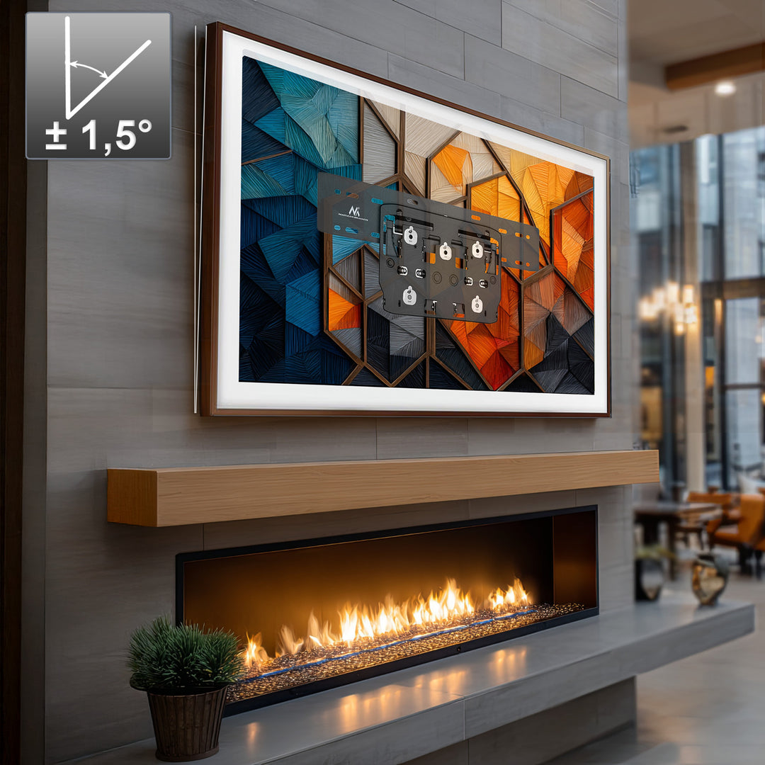 Suport de perete Micro-Gap QLED TV pentru Samsung Q7 / Q8 / Q9 / Q7FN / Q9FN 75 "până la 50 kg Ultra Slim