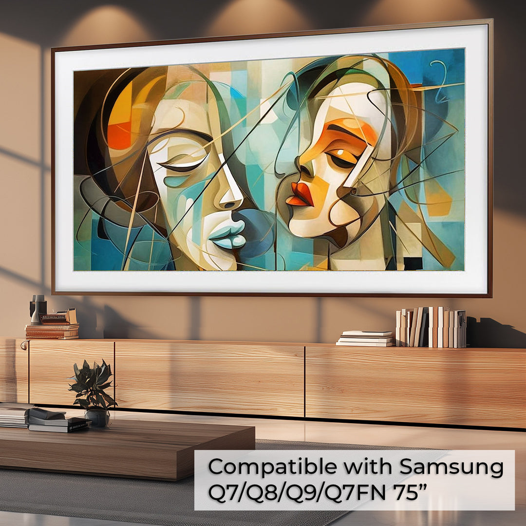 Suport de perete Micro-Gap QLED TV pentru Samsung Q7 / Q8 / Q9 / Q7FN / Q9FN 75 "până la 50 kg Ultra Slim