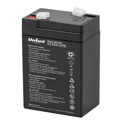 Baterie cu gel Rebel Power 6 V 4,5 Ah fără întreținere