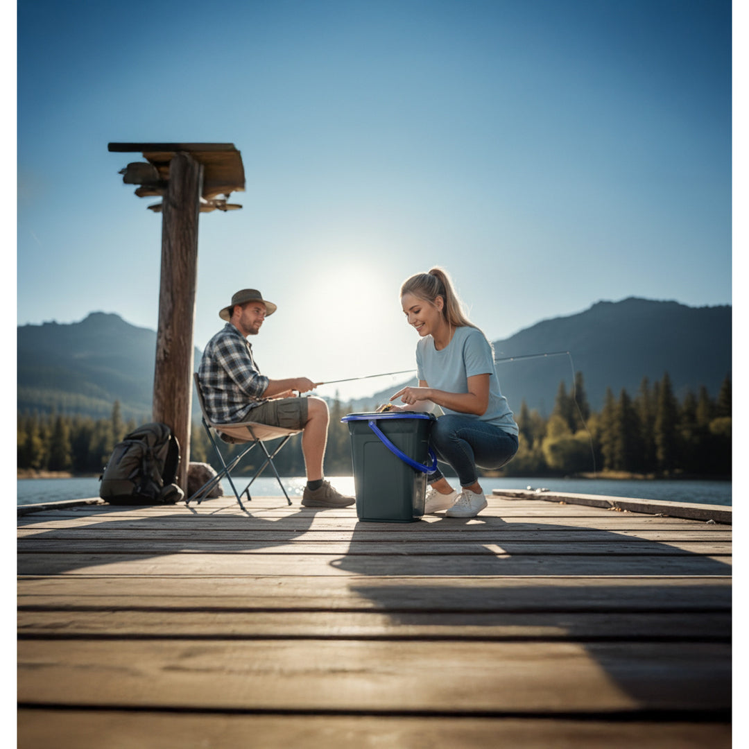 Toaletă turistică GreenBlue GB320BB negru-albastru 19 L