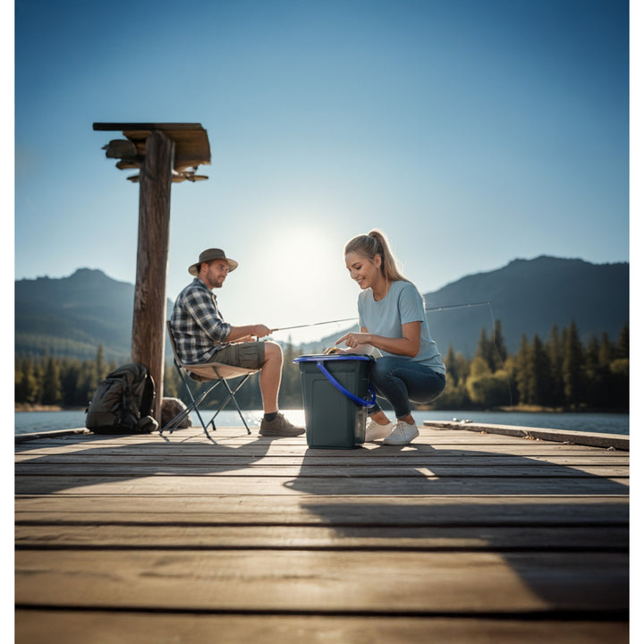 Toaletă turistică GreenBlue GB320BB negru-albastru 19 L