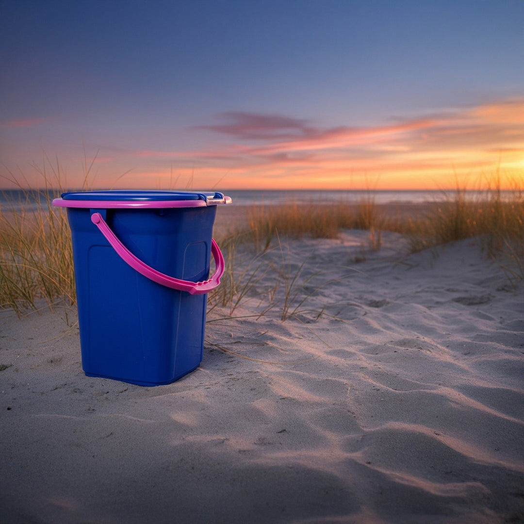 Toaletă turistică portabila GreenBlue bleumarin-roz 19 L